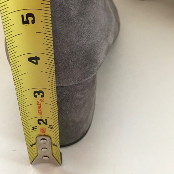 SEYCHELLES Chunky Heel Suede Pointed Toe Heels Gray Women’s Size 9 - Picture 13 of 16